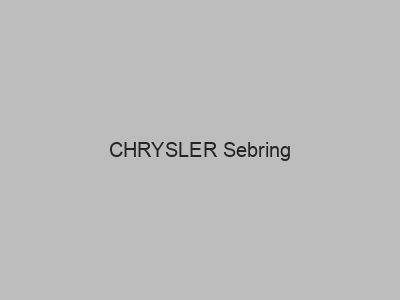 Enganches económicos para CHRYSLER Sebring